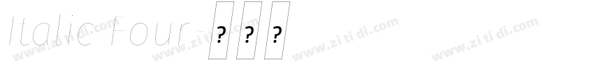 Italic Four字体转换